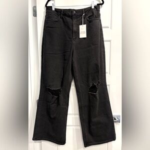 Ceros Jeans Super Highrise Wide Womens 32 Distressed Streetstyle Grunge Gorpcore